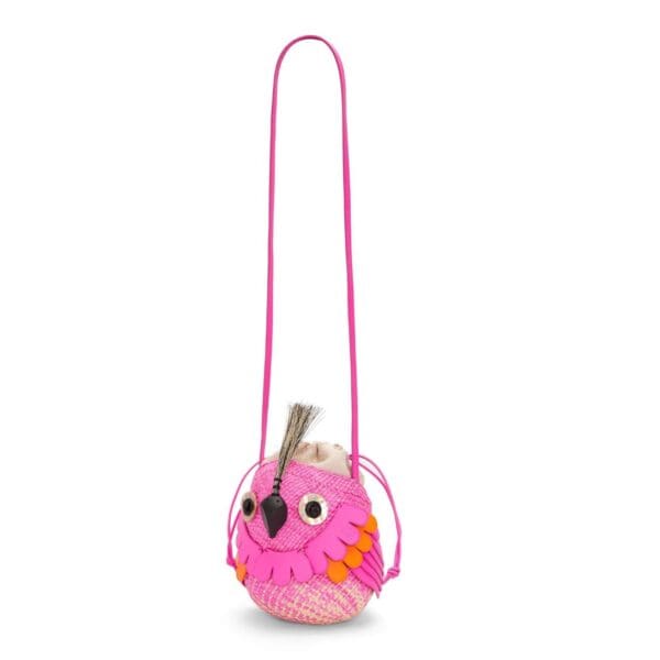 LOEWE BIRD BAG IN IRACA PALM AND CALFSKIN