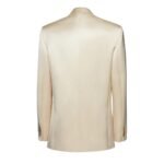 MAGDA BUTRYM OVERSIZED SINGLE BUTTON SATIN BLAZER IN YELLOW