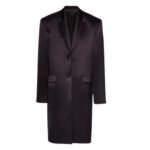 MAGDA BUTRYM OVERSIZED CLASSIC MIDI COAT IN BLACK