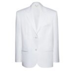 MAGDA BUTRYM CLASSIC OVERSIZED COTTON BLAZER IN WHITE