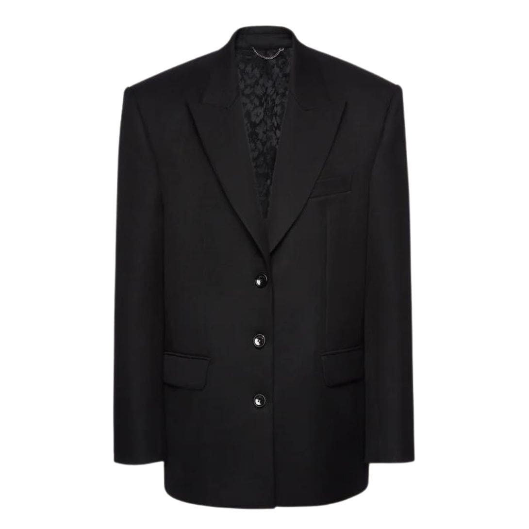 MAGDA BUTRYM CLASSIC OVERSIZED WOOL BLAZER IN BLACK