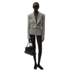 MAGDA BUTRYM WOOL HOT SHORTS IN GREY