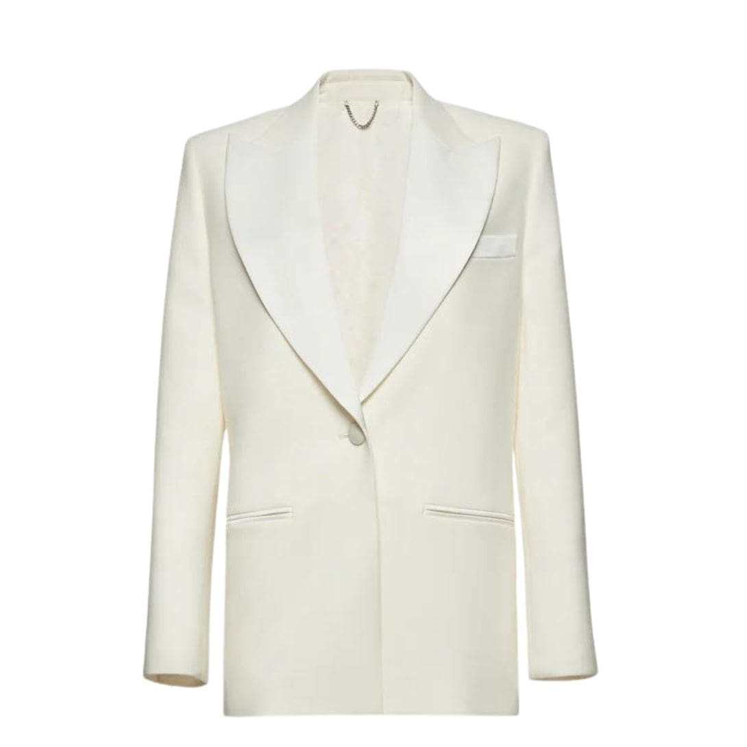 MAGDA BUTRYM TAILORED BLAZER IN CREAM