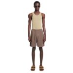 NANUSHKA CADEN LINEAR CROCHET SHORTS BROWN