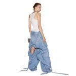 THE ATTICO SKY BLUE LONG PANTS