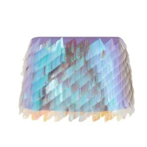 THE ATTICO OPALESCENT MINI SKIRT
