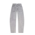 THE ATTICO EFFIE LIGHT GREY LONG PANTS