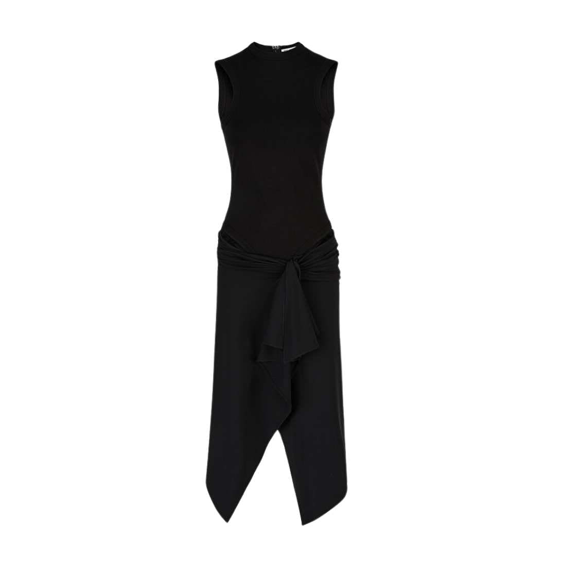 THE ATTICO ''DESAI'' BLACK MINI DRESS