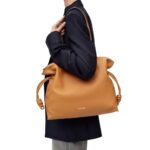 LOEWE LARGE FLAMENCO CLUTCH BAG IN CALFSKIN NAPPA