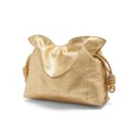 LOEWE FLAMENCO CLUTCH BAG IN METALLIC LAMBSKIN