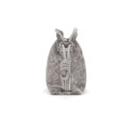 LOEWE FLAMENCO CLUTCH MINI BAG IN FLOCKED DENIM