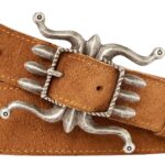 RALPH LAUREN ROUGHOUT SUEDE BELT