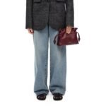 LOEWE MINI FLAMENCO CLUTCH BAG IN CALFSKIN NAPPA