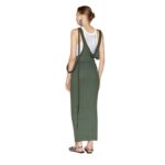 THE ATTICO IVY GREEN MIDI DRESS