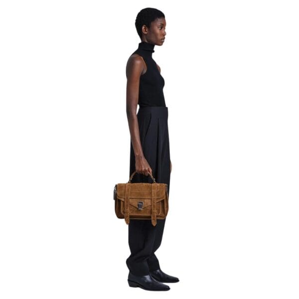 PROENZA PS1 MEDIUM BAG IN SUEDE WALNUT