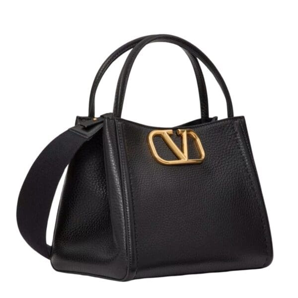 VALENTINO GARAVANI ALLTIME MEDIUM HANDBAG IN GRAINY CALFSKIN