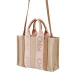 CHLOE SMALL WOODY TOTE BAG BLUSHY BEIGE