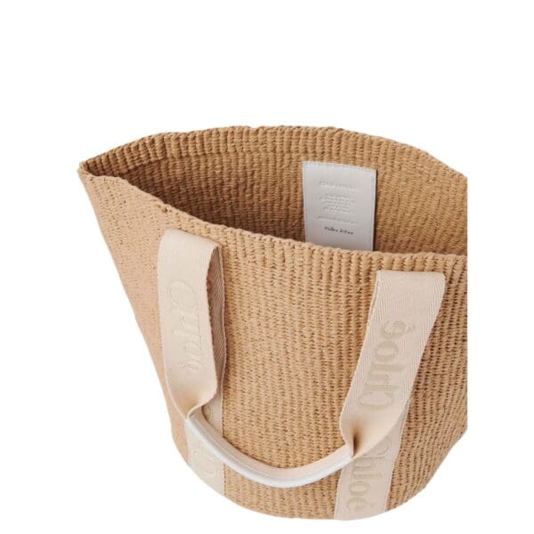 CHLOE LARGE WOODY BASKET GOLD