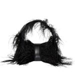 PROENZA PARK SHOULDER BAG IN NYLON WITH FEATHERS BLACK