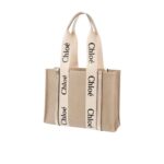 CHLOE MEDIUM WOODY TOTE BAG LIGHT GOLD