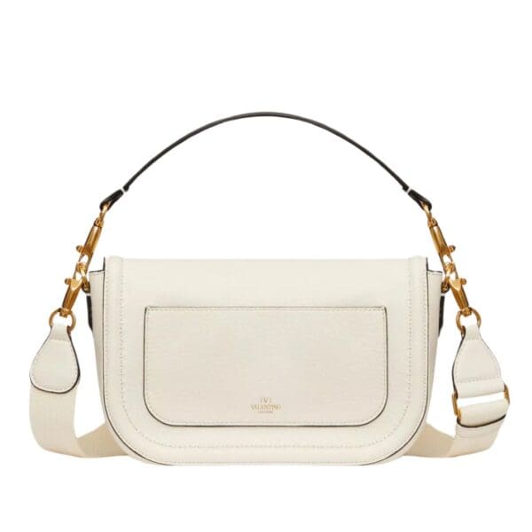 VALENTINO GARAVANI ALLTIME GRAINY CALFSKIN SHOULDER BAG