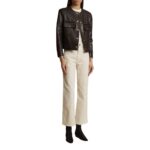 KHAITE THE LAYBIN JACKET IN BLACK LEATHER