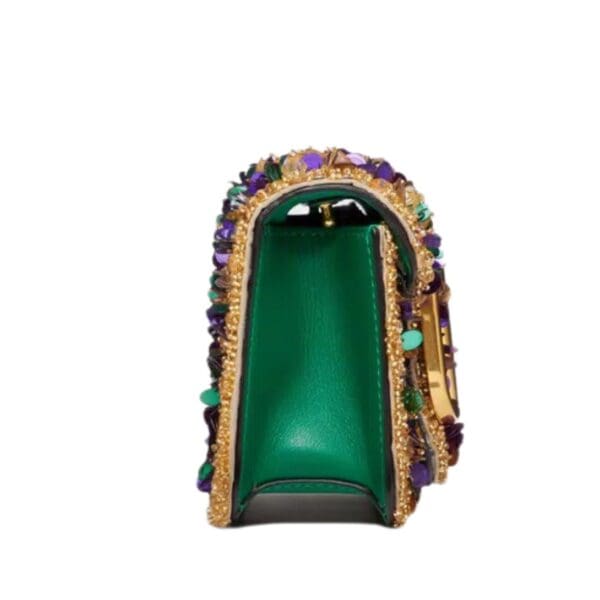 VALENTINO GARAVANI SMALL LOCÒ SHOULDER BAG WITH 3D EMBROIDERY