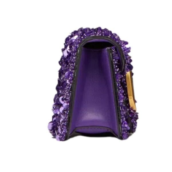 VALENTINO GARAVANI SMALL LOCÒ SHOULDER BAG WITH 3D EMBROIDERY