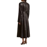 KHAITE THE MINNLER TRENCH IN BLACK LEATHER