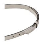 PARADA Saffiano leather belt IN WHITE