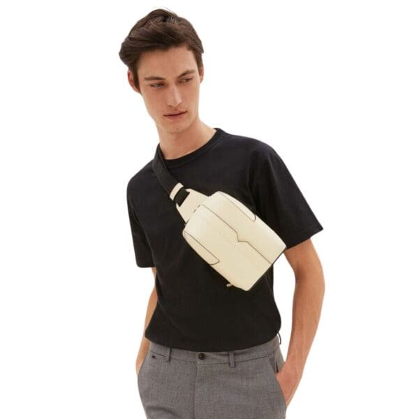 VALEXTRA V-LINE ONE SHOULDER MINI BACKPACK