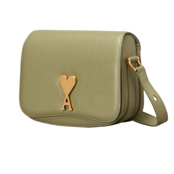 AMI SMALL PARIS PARIS BAG IN OLIVE
