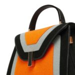 VALEXTRA ISIDE FELT TOP HANDLE MEDIUM BAG
