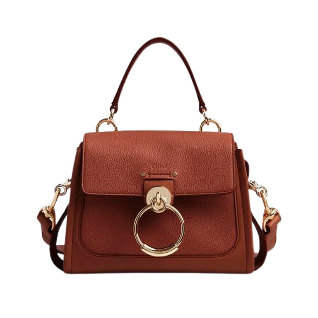 CHLOE MINI TESS DAY BAG SEPIA BROWN