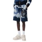 LOUIS VUITTON HYBRID LEATHER AND COTTON DAIMER SHORTS