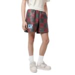 LOUIS VUITTON LEATHER INTARSIA DAIMER RUGDY SHORTS