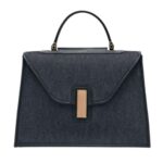 VALEXTRA DENIM COAT ISIDE MICRO