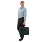 VALEXTRA AVIETTA TRAVEL BAG TWO CHAMBERS