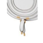 CHLOE MARCIE SMALL SADDLE BAG CRYSTAL WHITE