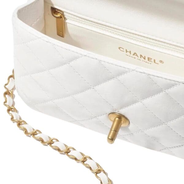 CHANEL SMALL FLAP BAG WITH TOP HANDLE