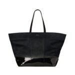 EAST WEST MAXI AMI SHOPPING BAG IN BLACK
