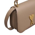 AMI MINI PARIS PARIS BAG IN LIGHT TAUPE