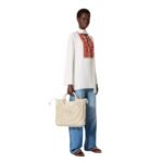 VALENTINO GARAVANI ALLKNOTS WOVEN LEATHER SHOPPER