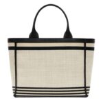 VALEXTRA LINEAR FABRIC MINI TOTE BAG