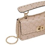 vVALENTINO GARAVANI SMALL NAPPA ROCKSTUD SPIKE BAG