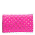 VALENTINO GARAVANI ROCKSTUD SPIKE NAPPA LEATHER CROSSBODY CLUTCH BAG