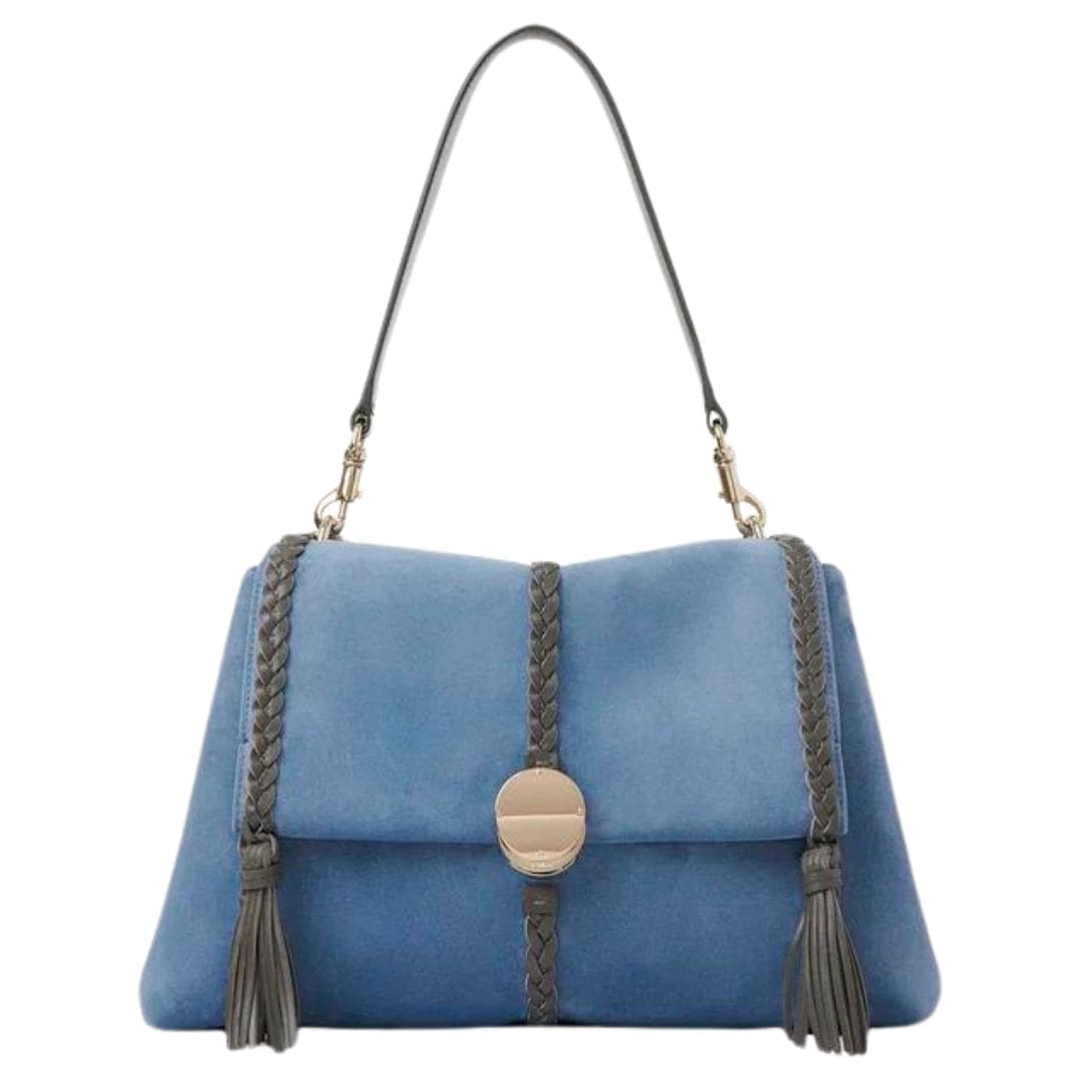 CHLOE PENELOPE MEDIUM SOFT SHOULDER BAG HEAVEN BLUE