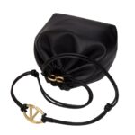 VALENTINO GARAVANI VLOGO POUF NAPPA LEATHER POUCH