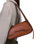 SANTONI BROWN LEATHER THEPLUTO BAG