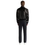 BALLY BLOUSON IN BLACK LEATHER